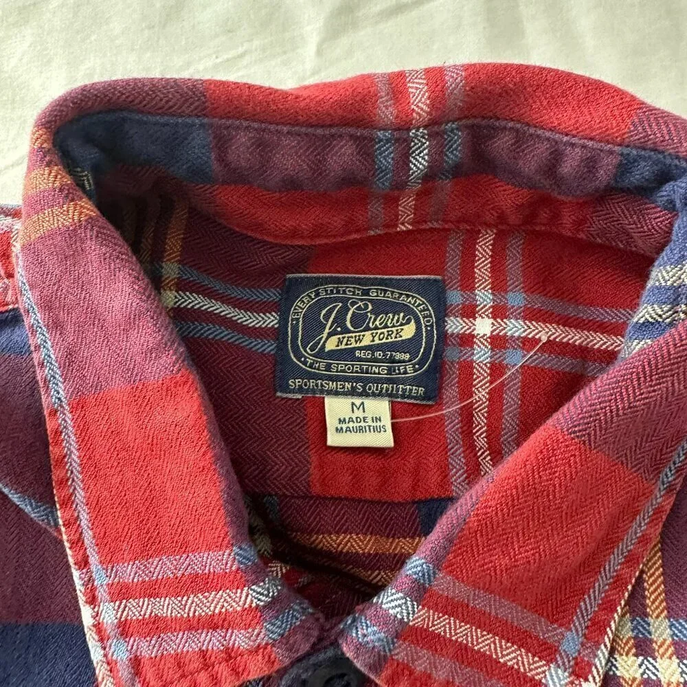 JCrew Flannel Long Sleeve Button Down